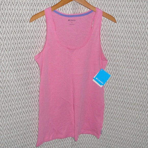 NWT Columbia Sleeveless Tank Top T-Shirt Pink Size L - Picture 6 of 8